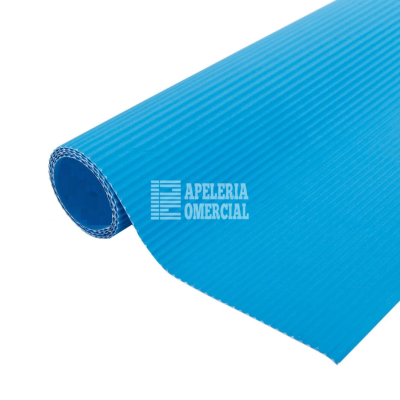 CARTULINA CORRUGADA DE 54X77 CMS. C. AZUL CIELO